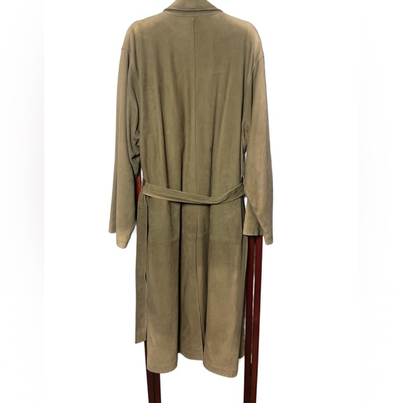 Vintage Fendi Men’s Olive Green Belted Trench Coat w/Silky Lining (Size: 54) - Picture 2 of 16